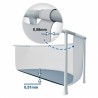 Piscina Intex METAL FRAME 26732NP (549x122cm - 24311Litros) - Com Bomba, Escada, Cobertura e Base